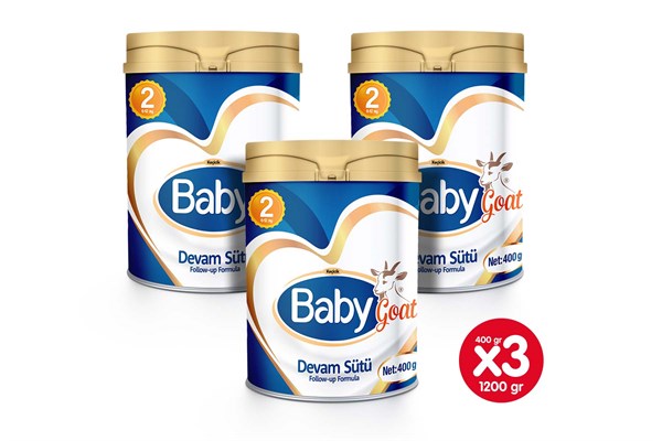 Baby Goat® 2 Numara Devam Sütü 400gr 3'lü Paket